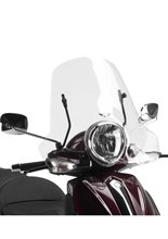 Screen transparent Givi for Piaggio Beverly Tourer 125 125-250-300-400 (08-10) [fitting kit included]