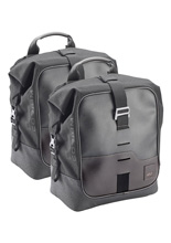 Side bags GIVI Corium CRM102 with saddle strap CRM105 black/ brown [volume: 2 x 16 lt]