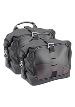 Side bags GIVI Corium CRM106 with saddle strap CRM105 black/ brown [volume: 2 x 13 lt]