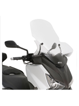 Transparent screen with fitting kit Givi for Yamaha  X-MAX 125-250 (14 > 17), X-MAX 400 (13 > 16) [fitting kit included]