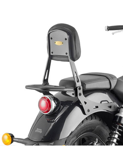 Backrest Givi with detachable small luggage carrier for Royal Enfield Super Meteor 650 (23-) black