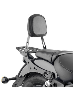 Backrest Givi with detachable small luggage carrier for Royal Enfield Super Meteor 650 (23-) black