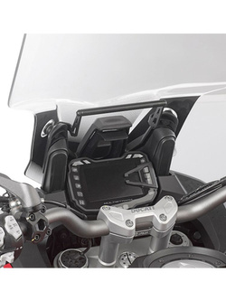 Fairing upper bracket GIVI to be mounted behind the windshield to install S902A, S920M, S920L and GPS-Smartphone holder Ducati Multistrada 950 [17-]/ 1200 [15-]/ Enduro [16-] / 1260 Enduro [19]