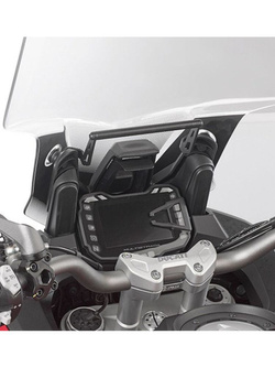 Fairing upper bracket GIVI to be mounted behind the windshield to install S902A, S920M, S920L and GPS-Smartphone holder Ducati Multistrada 950 [17-]/ 1200 [15-]/ Enduro [16-] / 1260 Enduro [19]