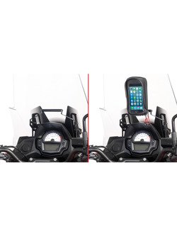 Fairing upper bracket GIVI to install GPS-Smartphone holder Kawasaki Versys 650 [15-20]