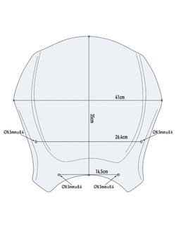 Fitting kit Givi AL9051A for screens 100ALB, 140A, 140S for Royal Enfield Interceptor 650 (19-) / Continental GT 650 (20-)