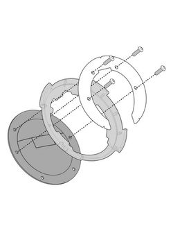 Flange GIVI BF28 for fitting any of the TANKLOCK, TanklockED bags Kawasaki Z 650 [17-20]