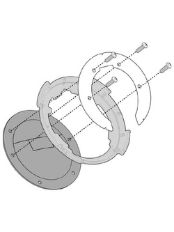 Flange GIVI BF28 for fitting any of the TANKLOCK, TanklockED bags Kawasaki Z 650 [17-20]