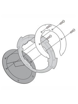 Flange GIVI for fitting any of the TANKLOCK, TanklockED bags Kawasaki models