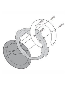 Flange Givi BF17 for fitting any of the Tanklock, TanklockED bags for BMW models