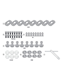 GIVI Rapid Release kit for side cases Aprilia Tuareg 660 (21-22), KTM 790 Adv./R (19-20), KTM 890 Adv. (21-22), Husqvarna Norden 901 (22-)