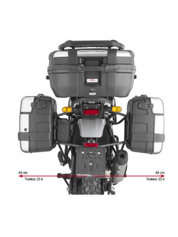 Pannier holder GIVI for Monokey®/ Retro-Fit side-cases for Royal Enfield Himalayan (21-)