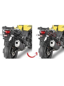 Rapid release side-case holder GIVI for V35, V37 Monokey® side cases Suzuki DL 1000 V-Strom (17-19)