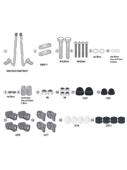 Specific Givi fitting kit for screen 1193A for Honda SH Mode 125 (21-)