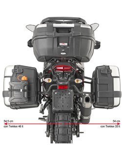 Specific Givi pannier holder PL One-Fit for Monokey® side-cases for Yamaha Ténéré 700 (19-)/ Ténéré 700 World Raid (22-)