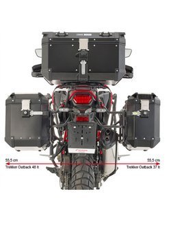 Specific Givi pannier holder PL One-Fit for Trekker Outback Monokey® Cam-Side configuration for Honda CRF1100L Africa Twin (20-)