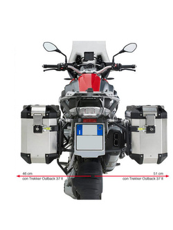 Specific Givi pannier holder for Trekker Outback Monokey® cam-side for BMW R 1200 GS (13-18), R 1200 GS Adventure (14-18), R 1250 GS / Adventure (19-)