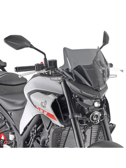 Specific Givi screen for Kawasaki Z 650 (20-), Yamaha MT-03 321 (20-) smoked [fitting kit not included]