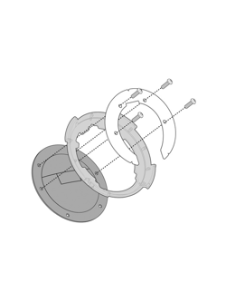 Specific Kappa flange for fitting the Tanklock bags for selected BMW models