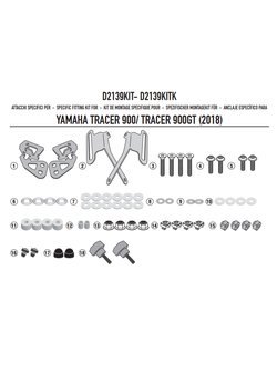 Specific fitting kit for 2139DT Yamaha Tracer 900 / Tracer 900 GT (18-20) 