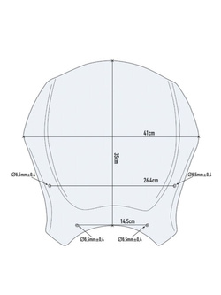 Specific fitting kit for screen 1173S for CF Moto 700 CL-X (21)