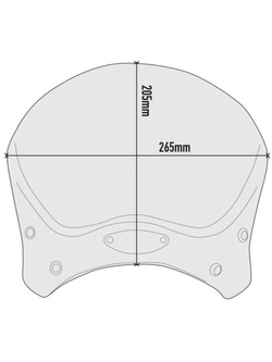 Specific fitting kit for screen 1173S for CF Moto 700 CL-X (21)