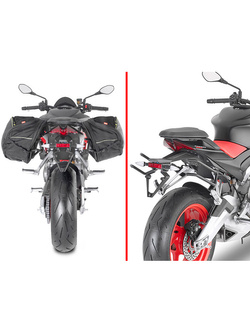 Specific holder for Easylock side bags, or soft side bags GIVI Aprilia Tuono 660 (21-), RS 660 (21-22)