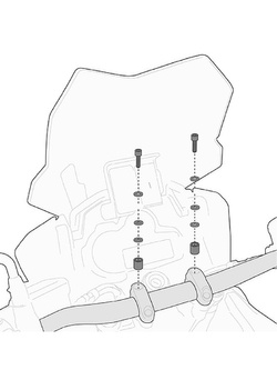 Specific kit GIVI to mount the S900A Smart Bar or the S901A Smart Mount