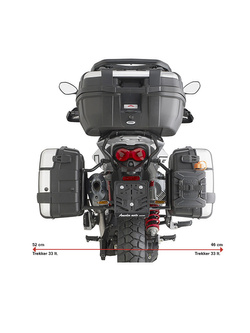 Specific pannier holder Givi ONE-FIT for Monokey® side cases for Moto Guzzi V85 TT (19-)