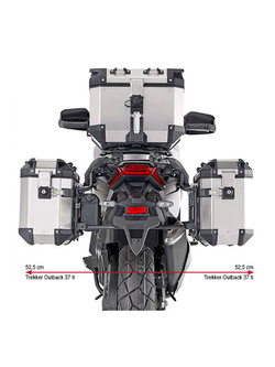 Specific pannier holder Givi PL One-Fit for Trekker Outback Monokey® Cam-Side cases for Honda X-ADV 750 (21-)