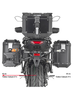 Specific pannier holder PL ONE-FIT for Trekker Outback MONOKEY® CAM-SIDE configuration Yamaha Tracer 9 (21-) 