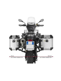 Specific pannier holder for Trekker Outback MONOKEY® CAM-SIDE for BMW F 650 GS / F 800 GS (08-17), F 700 GS (13-17)