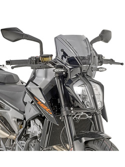 Specific screen GIVI for KTM Duke 790 (18-20) / 890 Duke (21-) smoked [mounting included]