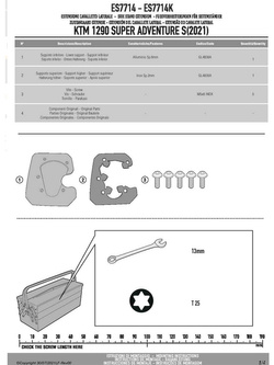 Support GIVI to widen the surface support area of the original side stand 