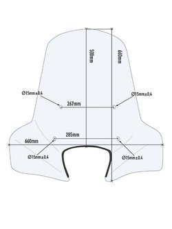 Transparent screen GIVI Suzuki Address 110 [15-20][fitting kit included]