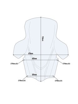 Transparent screen GIVI Suzuki Burgman 400 [17-21]