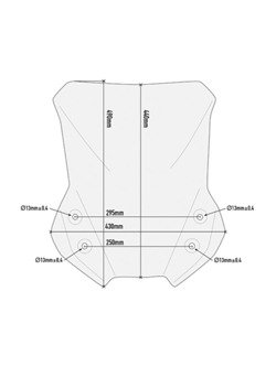 Transparent screen GIVI Suzuki DL 650 V-Strom [17-21]