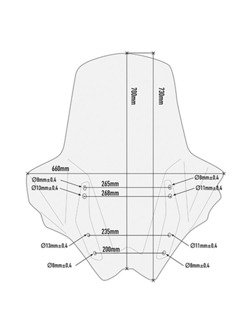 Trasnsparent screen GIVI Kymco AK 550 [17-20]