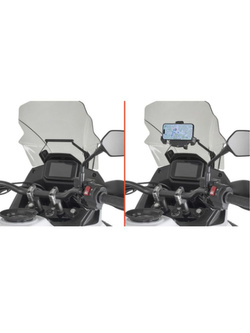 Fairing upper bracket Givi to be mounted behind the windshield to GPS-Smartphone holder for Honda XL 750 Transalp (23-)