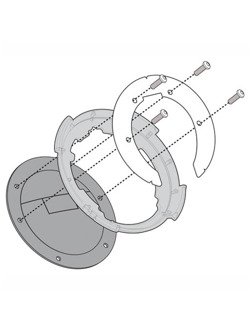 Flange GIVI BF12 for fitting any of the TANKLOCK, TanklockED bags KTM Duke 125/ 200/ 390 [11-16]