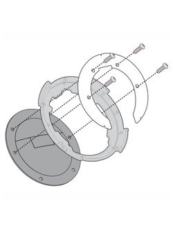 Flange GIVI BF14 for fitting any of the TANKLOCK, TanklockED bags Kawasaki Ninja 300 [13-18]