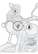 Mocowanie do szyb GIVI  A201/ A210 Benelli Imperiale 400 (20-)