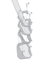 Poszerzenie stopki bocznej GIVI Triumph Tiger Explorer 1200 [12-15]/ XC/ XCx/ XCa/ XR/ XRx/ XRt [16-17]