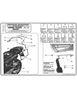 Stelaż GIVI pod kufry boczne Monokey® retro fit Honda XL 650 V Transalp [00-07]