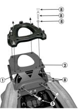 Stelaż pod kufer centralny Givi Monokey® i Monolock® do Kawasaki ZZR 1400 (12-21)