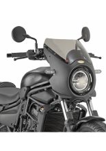 Szyba motocyklowa GIVI z owiewką Kawasaki Eliminator 500 (24-) przyciemniana [mocowanie w zestawie]