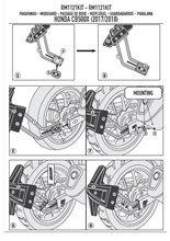 Zestaw montażowy GIVI do uniwersalnego błotnika RM02 Honda CB 500 X [16-18]