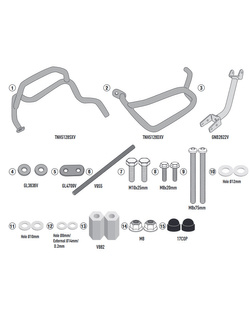 Gmole górne Givi do BMW R 1250 GS (19-23) czarne