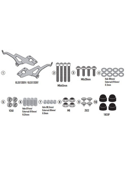 Mocowanie Kappa do szyby 9058AK Royal Enfield Super Meteor 650 (23-)