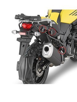 Stelaż GIVI możliwością szybkiego demontażu pod kufry boczne V35, V37 Monokey® Suzuki DL 1000 V-Strom (17-19)